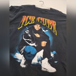 Ice Cube Graphic Black T-Shirt, Sz LG